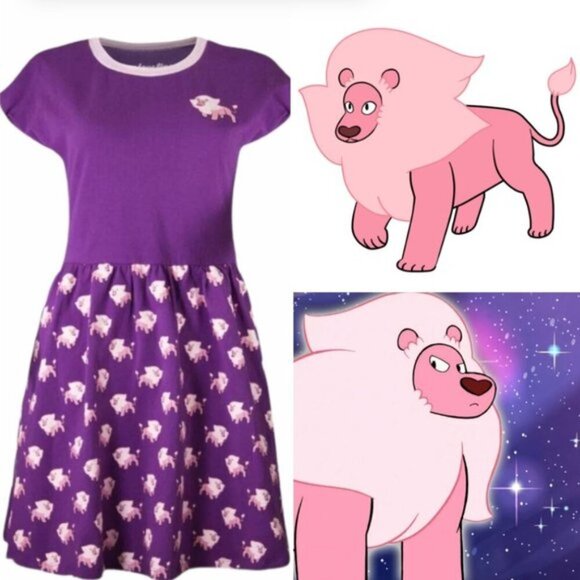 NEW Steven Universe Purple Pink Lion Cosplay Dress XS - Picture 1 of 9